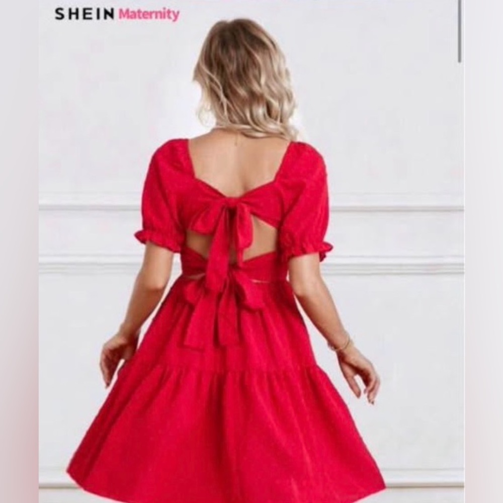 Maternity Dress Red - Medium - Picture 2 of 4